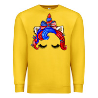 Lemon 4th of july unicorn Premium Sweatshirt - Zillion Design Studio
