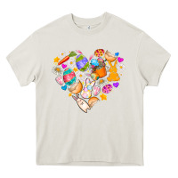 Cream Easter Love Heavy Core Tee - CowhideDigitalArt