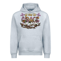 Heather Grey grow in grace Urban Hoodie - NancyCooperArtShop
