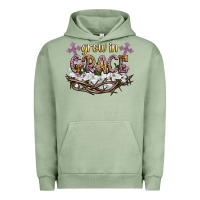 Pigment Oil Green grow in grace Urban Hoodie - NancyCooperArtShop