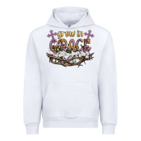 White grow in grace Urban Hoodie - NancyCooperArtShop