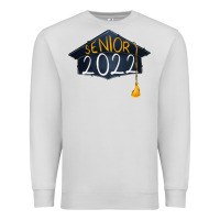 Dove Grey senior 2022 graduation cap Premium Sweatshirt - RanaPortraitStore