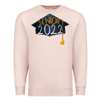 Pale Pink senior 2022 graduation cap Premium Sweatshirt - RanaPortraitStore