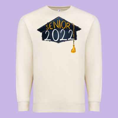 Senior 2022 Graduation Cap Premium Sweatshirt Designed By Ranaportraitstore