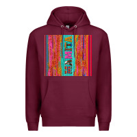 Burgundy mamita cinco de mayo Premium Hoodie - Artiststas