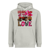Moon Dust valentine's day loads of love tractor with pin heart balloons Heavyweight Hoodie - RanaPortraitStore