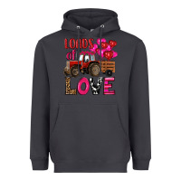 Smoke valentine's day loads of love tractor with pin heart balloons Heavyweight Hoodie - RanaPortraitStore
