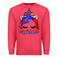 Cardinal 4th of july 'merica unicorn Premium Sweatshirt - Zillion Design Studio