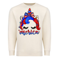 Sandshell 4th of july 'merica unicorn Premium Sweatshirt - Zillion Design Studio
