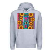 Heather Grey madre cinco de mayo Premium Hoodie - Artiststas