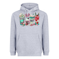 Heather Grey teacher coffee cups Heavyweight Hoodie - texasbilliewilder