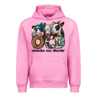 Fuchsia Pink ocd obsessive cow disorder Urban Hoodie - Jasminsmagicworld