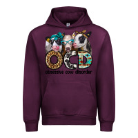Mauve Wine ocd obsessive cow disorder Urban Hoodie - Jasminsmagicworld