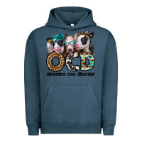 Pigment Midnight Navy ocd obsessive cow disorder Urban Hoodie - Jasminsmagicworld
