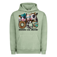 Pigment Oil Green ocd obsessive cow disorder Urban Hoodie - Jasminsmagicworld