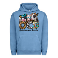 Pigment Pebble Blue ocd obsessive cow disorder Urban Hoodie - Jasminsmagicworld