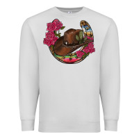 Dove Grey western serape horseshoe Premium Sweatshirt - RanaPortraitStore