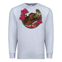 Heather Grey western serape horseshoe Premium Sweatshirt - RanaPortraitStore
