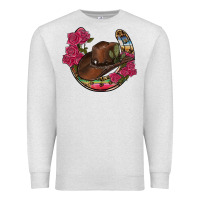 Oatmeal Heather western serape horseshoe Premium Sweatshirt - RanaPortraitStore