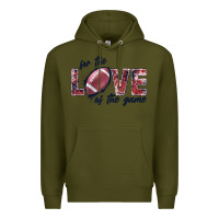 Army Green football love of the game Premium Hoodie - JahusDesignShop