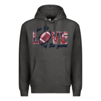Charcoal Heather football love of the game Premium Hoodie - JahusDesignShop