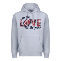 Heather Grey football love of the game Premium Hoodie - JahusDesignShop