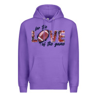 Purple football love of the game Premium Hoodie - JahusDesignShop
