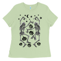 Matcha halloween dancing skeletons Ladies Tee - BarkalooDesign