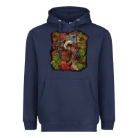 Navy valentine's day cowboy cactus rose Heavyweight Hoodie - RanaPortraitStore