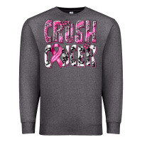 Charcoal Heather Crush Cancer Premium Sweatshirt - texasbilliewilder