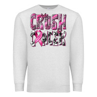 Oatmeal Heather Crush Cancer Premium Sweatshirt - texasbilliewilder
