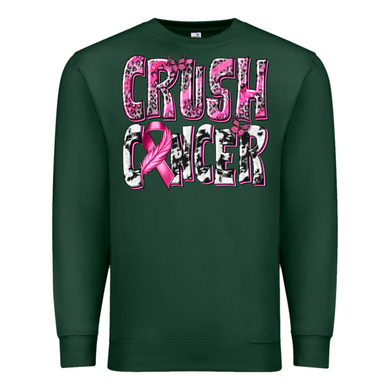 Crush Cancer Premium Sweatshirt by texasbilliewilder | Teevron