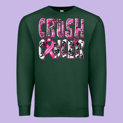 Crush Cancer Premium Sweatshirt Designed By Texasbilliewilder