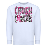 White Crush Cancer Premium Sweatshirt - texasbilliewilder