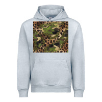 Heather Grey camouflage  leopard Urban Hoodie - BarkalooDesign