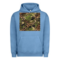 Pigment Pebble Blue camouflage  leopard Urban Hoodie - BarkalooDesign