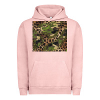 Pigment Salmon camouflage  leopard Urban Hoodie - BarkalooDesign