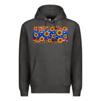 Charcoal Heather armed forces day sunflower Premium Hoodie - Artiststas