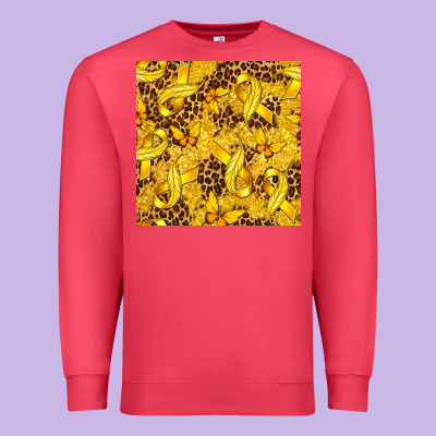 Childhood Cancer Butterfly Premium Sweatshirt Designed By Texasbilliewilder
