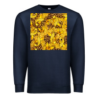Navy Childhood Cancer Butterfly Premium Sweatshirt - texasbilliewilder