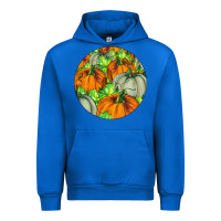 Cobalt Fall Rounded Urban Hoodie - LillyAllenDesigns