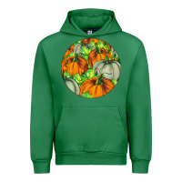 Emerald Fall Rounded Urban Hoodie - LillyAllenDesigns