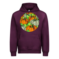 Mauve Wine Fall Rounded Urban Hoodie - LillyAllenDesigns