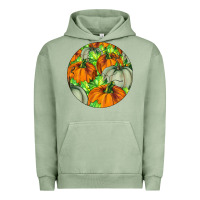 Pigment Oil Green Fall Rounded Urban Hoodie - LillyAllenDesigns