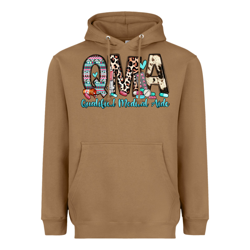 Qma Qualified Medical Aide Heavyweight Hoodie by Zillion Design Studio | Teevron