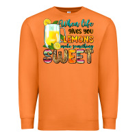 Carrot when life gives you lemons make someting sweet Premium Sweatshirt - Zillion Design Studio