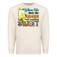 Sandshell when life gives you lemons make someting sweet Premium Sweatshirt - Zillion Design Studio