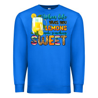 True Royal when life gives you lemons make someting sweet Premium Sweatshirt - Zillion Design Studio