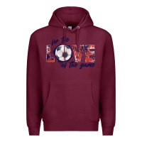 Burgundy soccer love of the game Premium Hoodie - JahusDesignShop