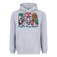 Heather Grey pta physical therapy assistant Heavyweight Hoodie - Zillion Design Studio